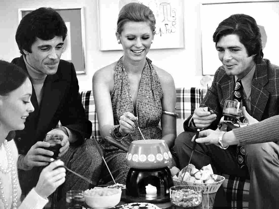 Fondue party in the 1970s.