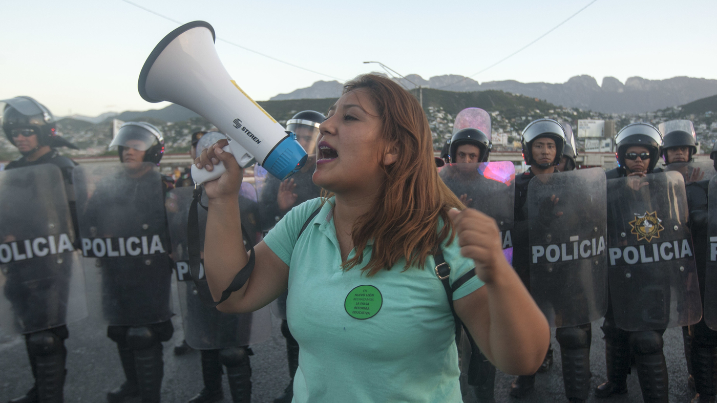A Mexican Teachers' Strike Turns Deadly Parallels NPR
