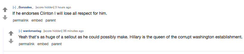 Some Bernie supporters refuse to budge.