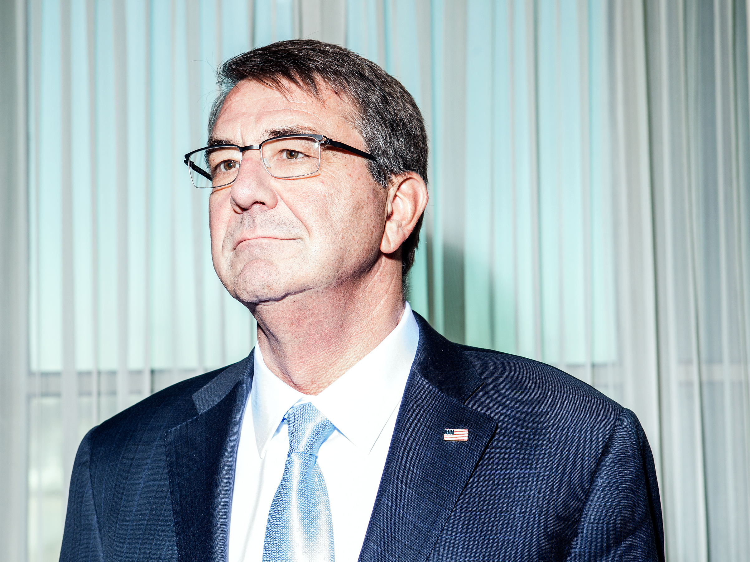 Defense Secretary Ash Carter, shown here at his Pentagon office in February, said the attempted coup in Turkey last week caught everyone by surprise. But he does not believe it will harm the battle against the Islamic State in Syria. The U.S. uses an air base in Turkey to launch strikes against ISIS.