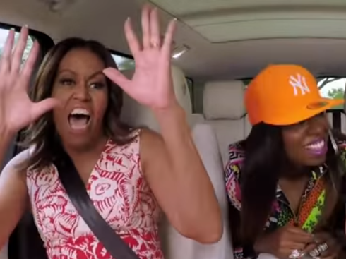 WATCH Michelle Obama Sings Stevie, Raps With Missy, On 'Carpool