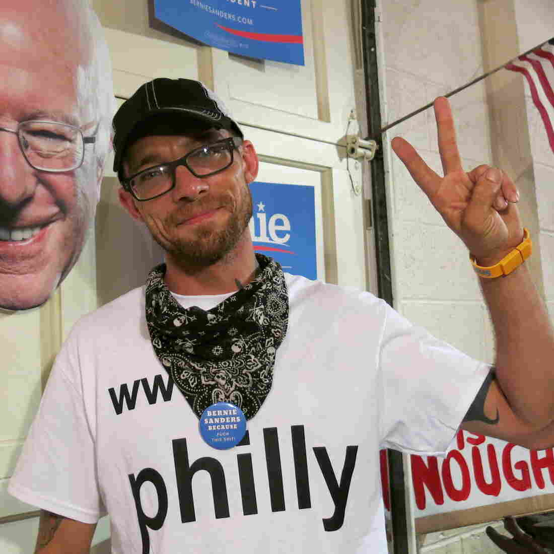 Philly.fyi Executive Director Billy Taylor holds permits to most of the park across from the convention.