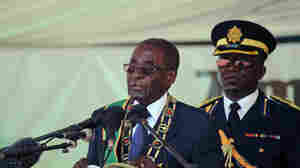 Zimbabwean President Robert Mugabe delivers the keynote address during Zimbabwe's 36th Independence Day celebrations in February in Harare.