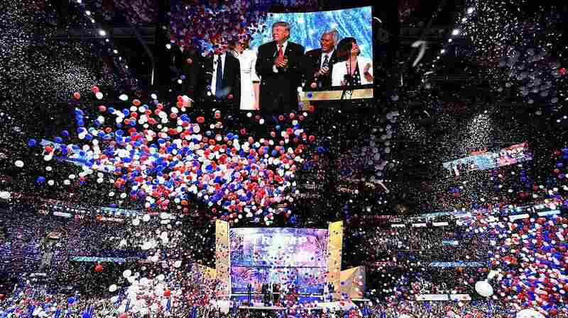 As balloons fell after Republican presidential candidate Donald Trump accepted his party nomination last night, the Rolling Stones' "You Can't Always Get What You Want' rang through the arena.
