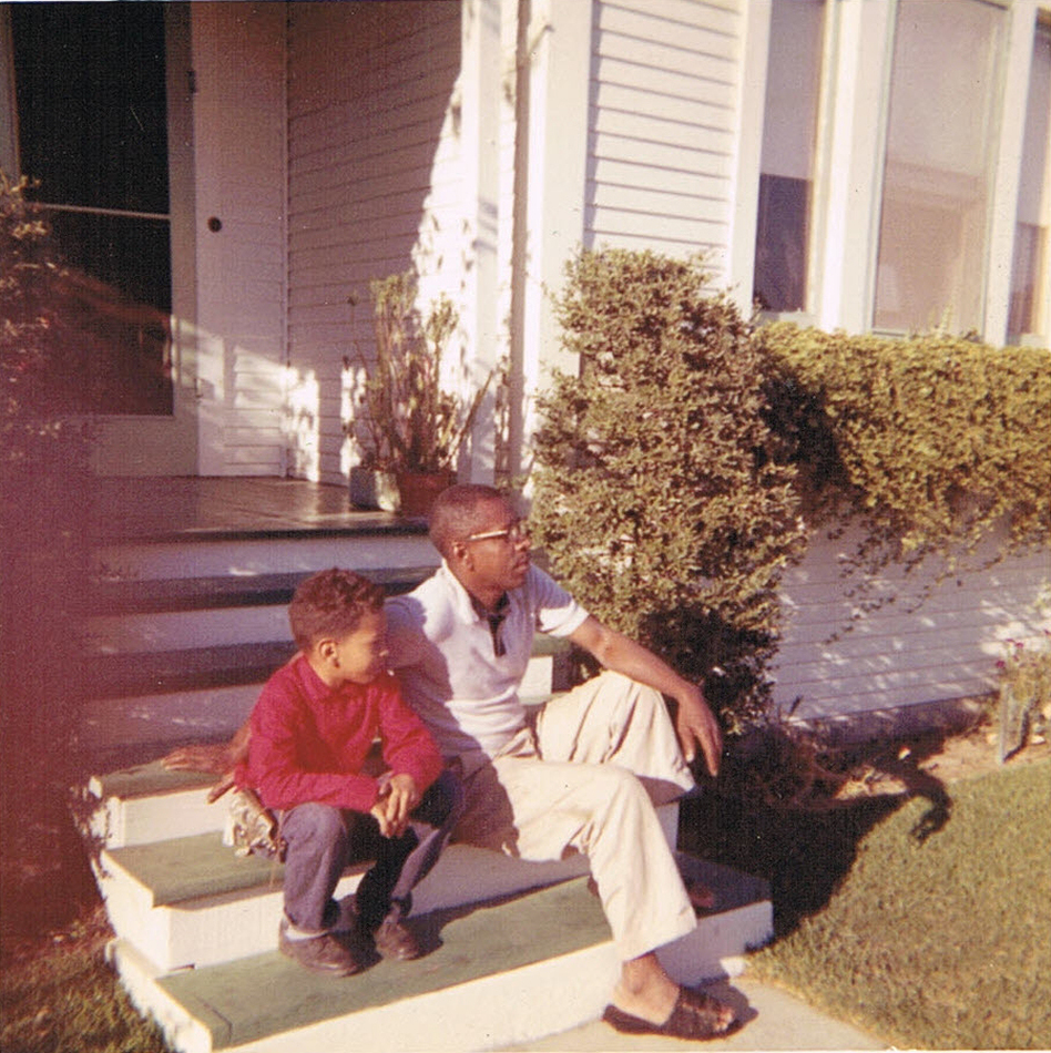 Author Walter Mosley with his father, Leroy Mosley. (Courtesy of Walter Mosley)