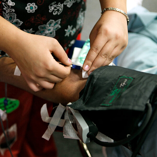 Blood donations in the U.S. aren't routinely screened for the Zika virus.