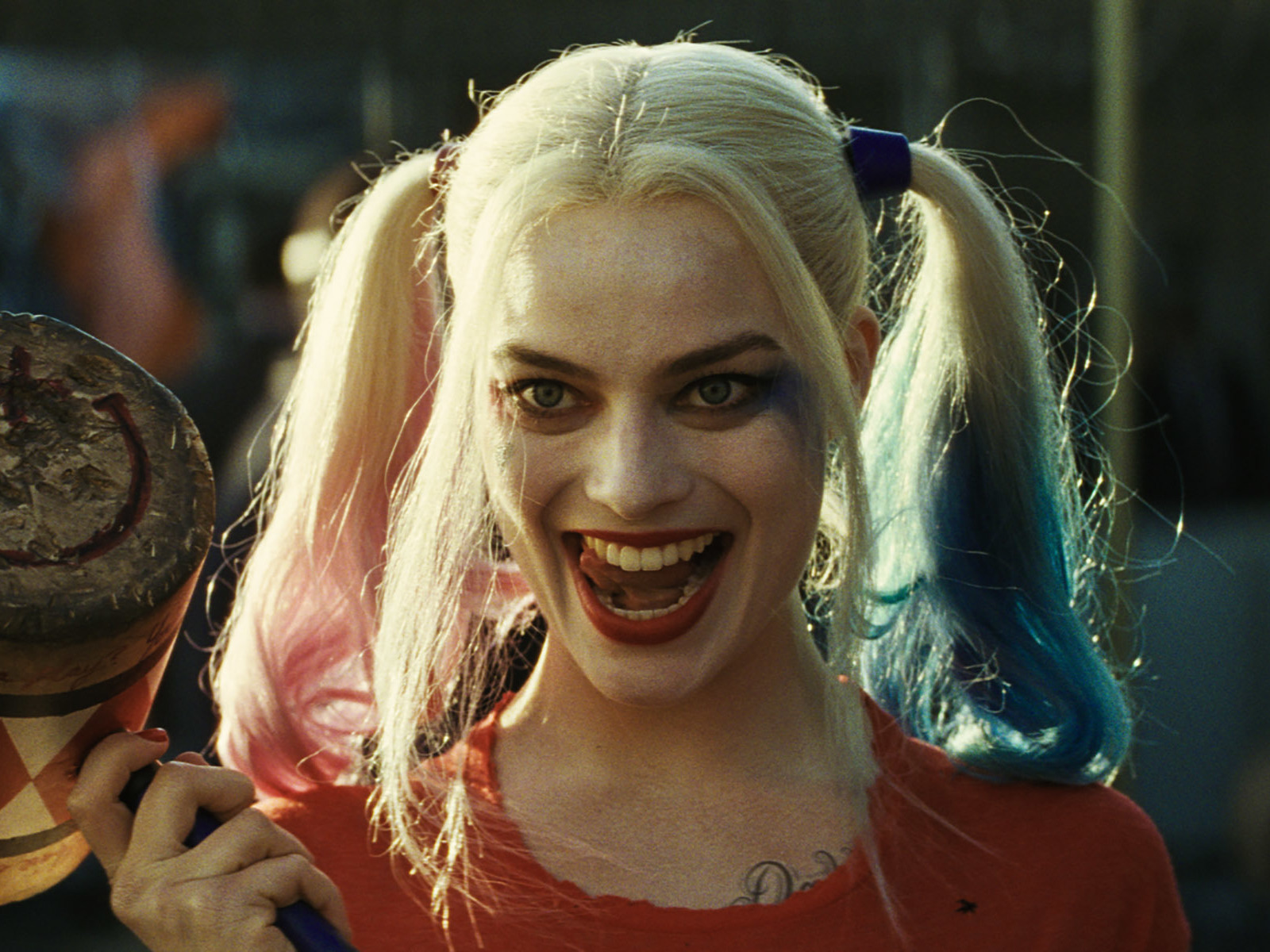 Margot Robbie plays Harley Quinn in the new film Suicide Squad.