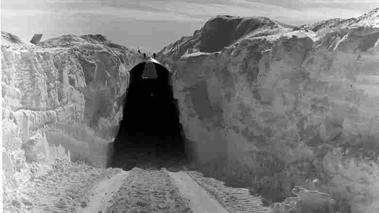 A view of the main trench to the permanent camp at Camp Century, Greenland, in the 1950s. The U.S. Army base was abandoned in 1967, after Greenland's ice sheet began shifting and the Army realized that the tunnels wouldn't last.