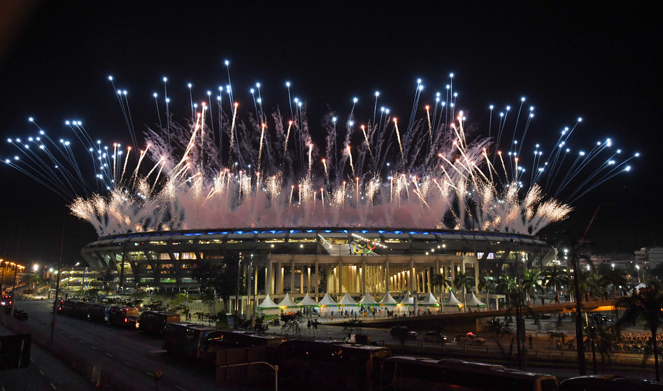 The Opening Ceremony's directors this week, worked with a budget that was a fraction of the amount spent to launch the last two Summer Olympics, in London and Beijing. (Getty Images)