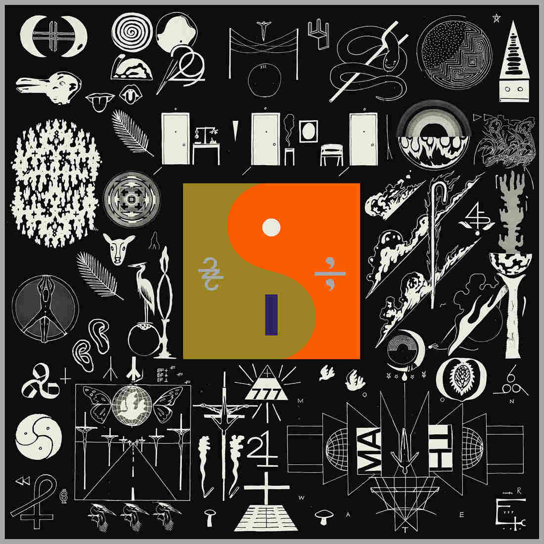 Cover art for Bon Iver's 22, A Million.