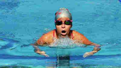 Emily Lopez-Diaz, 11, swims for the YMCA of South Florida Barracudas in the Miami area. Her father, Josue Lopez, estimates that about 30 percent of the team is Latino.