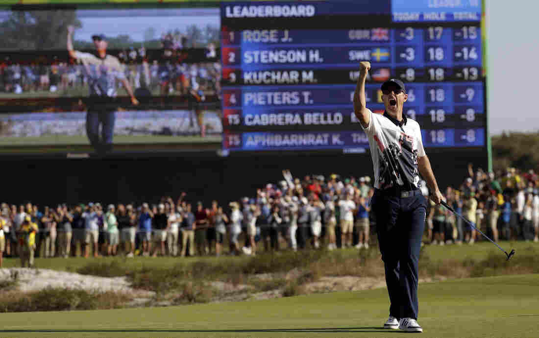 Justin Rose of Great Britain wins the gold medal in golf Sunday in Rio, as the sport returned to the Olympics for the first time in 112 years.