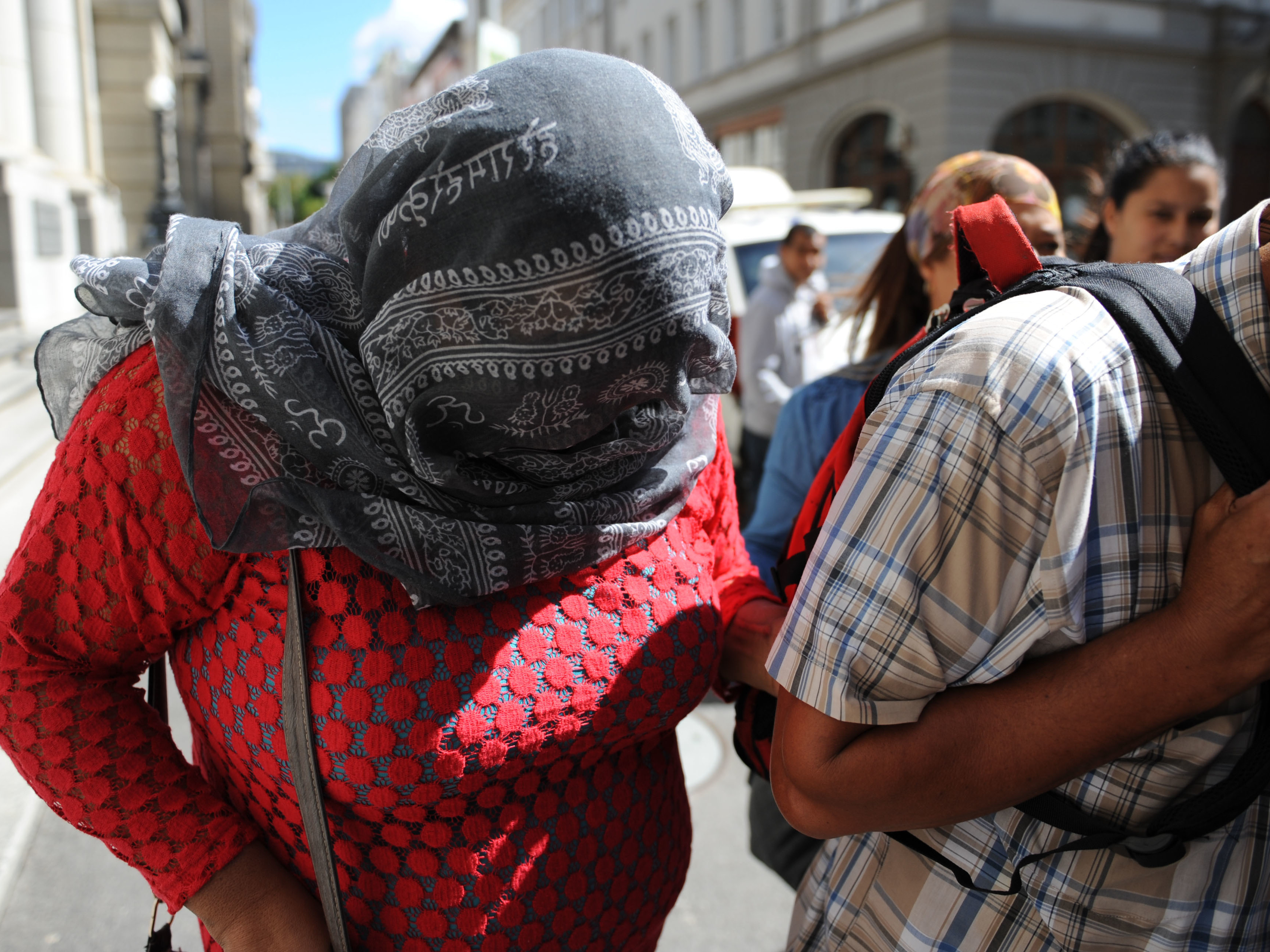 The woman convicted of kidnapping Zephany Nurse 19 years ago arrives at the Cape Town High Court in March.