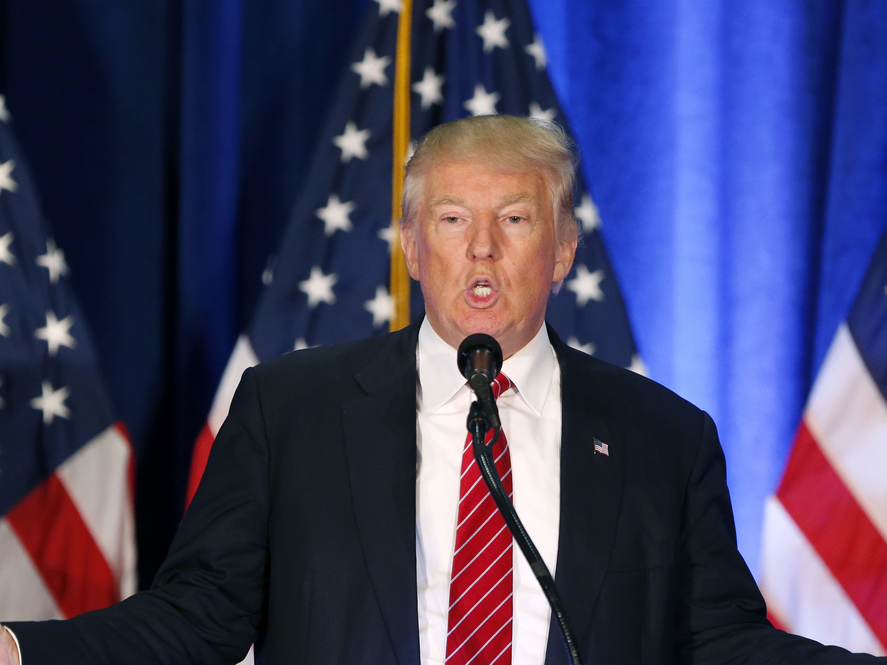 Donald Trump, the Republican Party's presidential nominee, said Thursday night that he had "regret" for choosing the wrong words that have caused "pain" during the 2016 campaign.