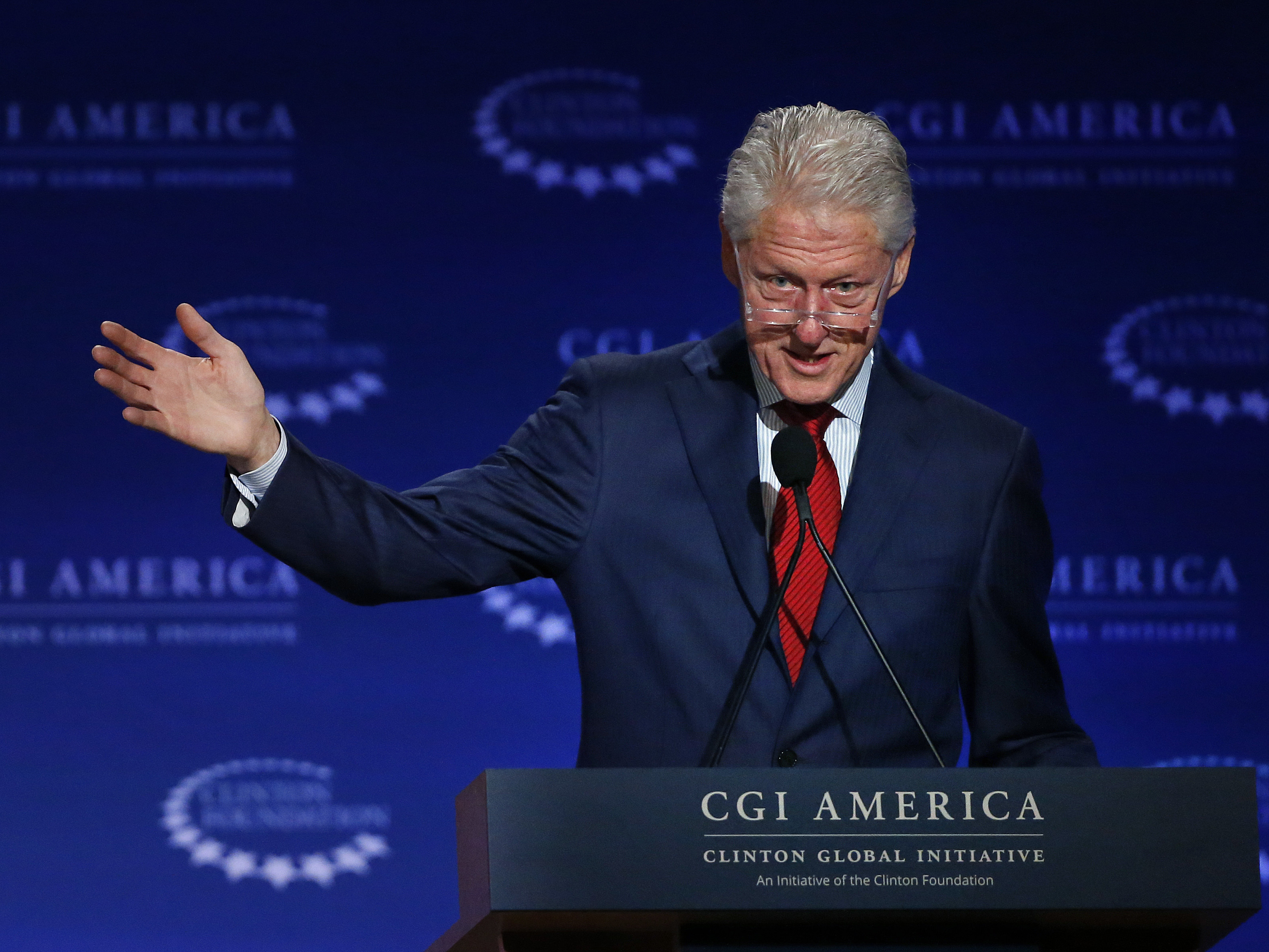 Former President Bill Clinton speaks at an event in Denver for the Clinton Global Initiative America, an initiative of the Clinton Foundation, on June 10, 2015.