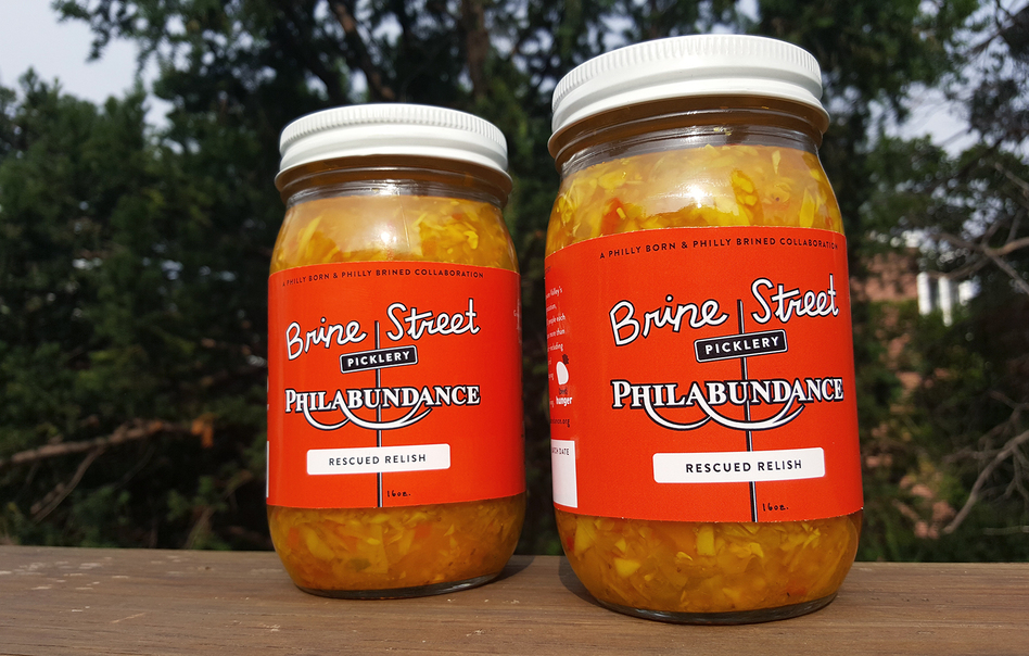 Rescued Relish is an anything-goes condiment made from excess produce that <a href="https://www.philabundance.org">Philabundance</a>, a Philadelphia anti-hunger organization, can't move. The relish is modeled on a Pennsylvania Dutch chowchow recipe — a tangy mix of sweet, spicy and sour flavors. (Courtesy of Drexel Food Lab)