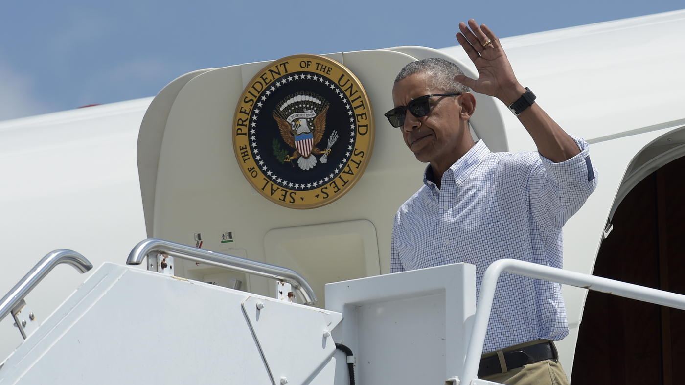 President Obama Tours Flood Destruction In Louisiana : The Two-Way : NPR