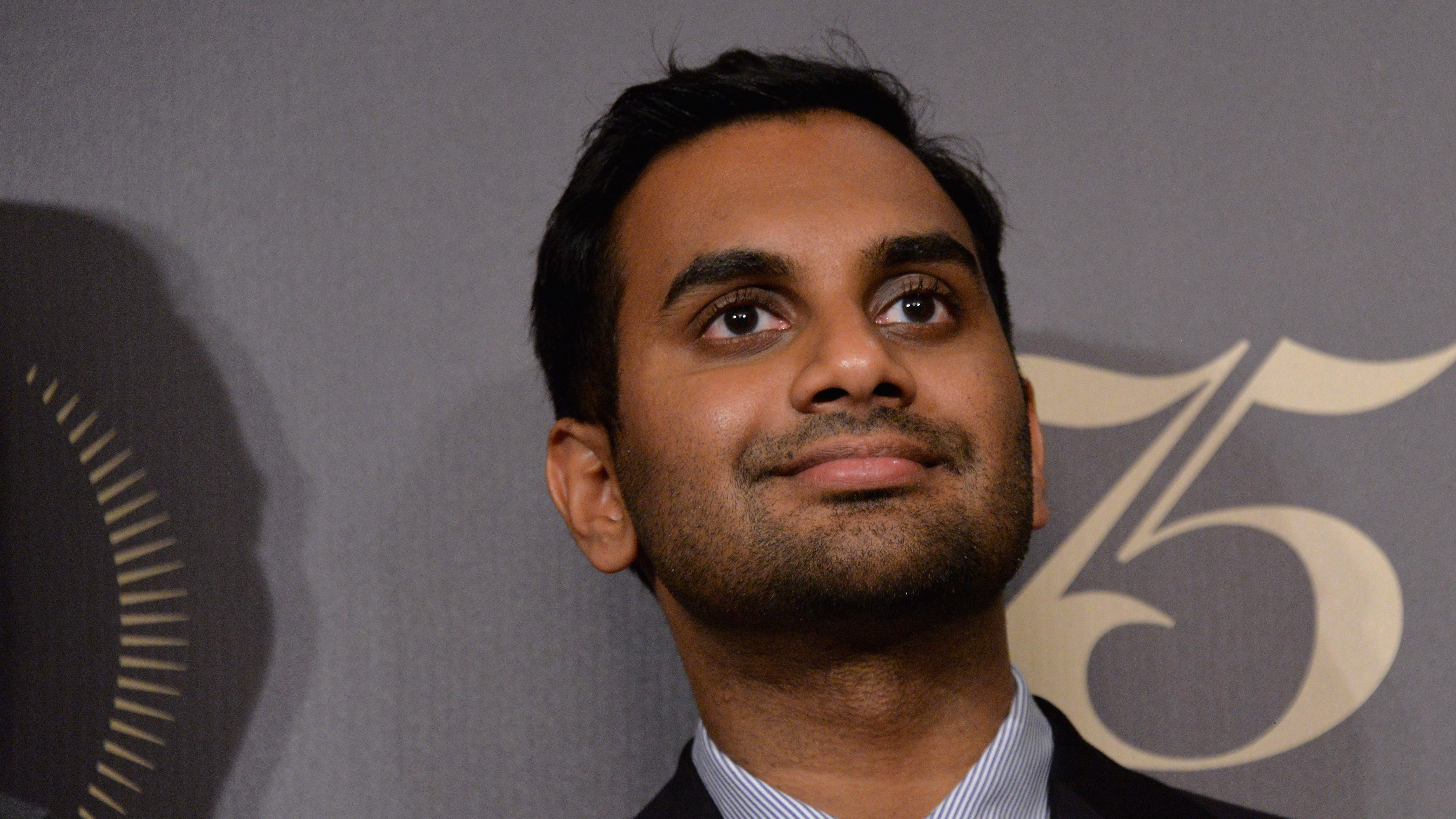 Comedian Aziz Ansari on May 21, 2016 in New York City. Ansari is nominated for three Emmys as a writer, director and actor in Master of None.