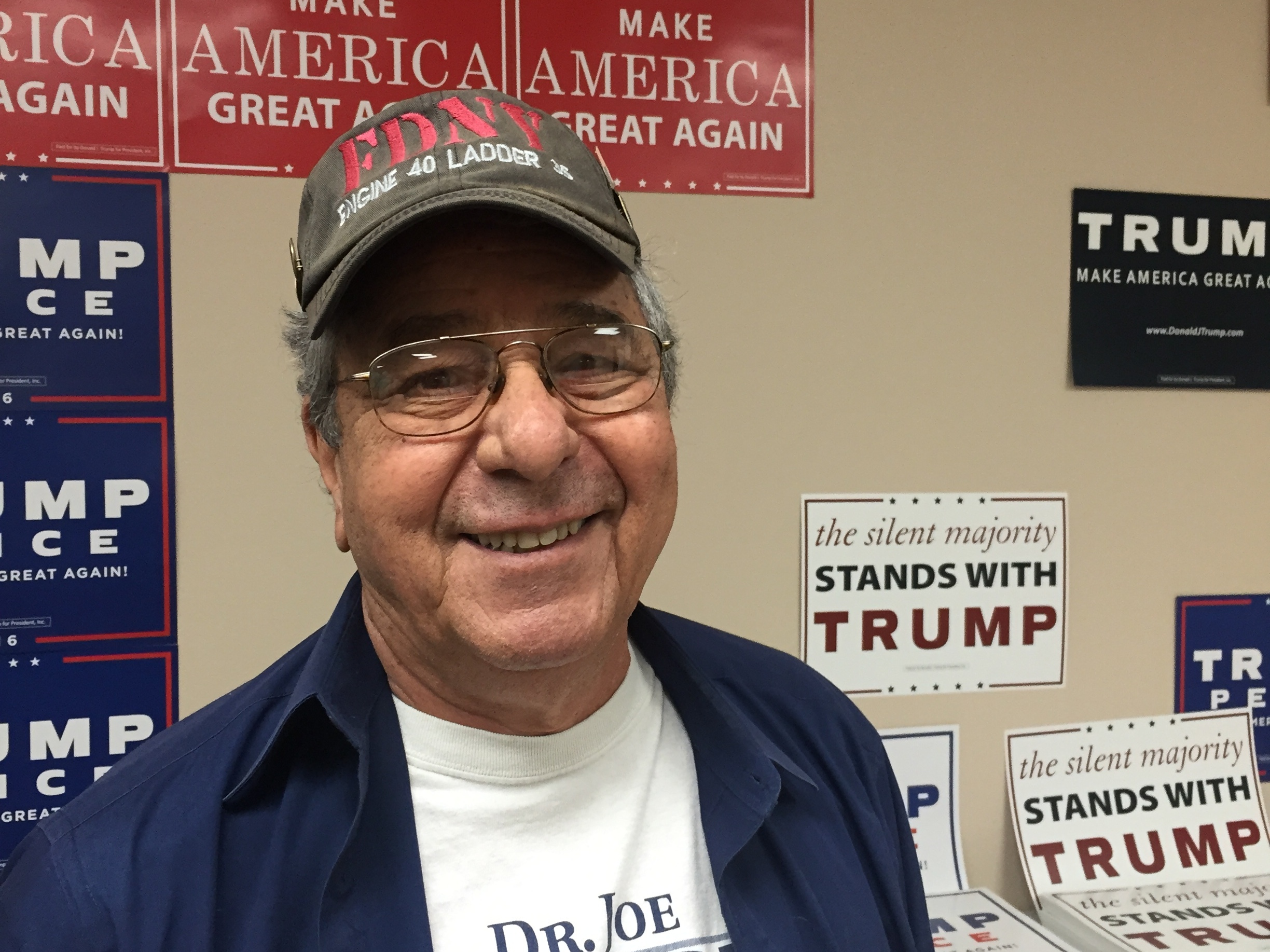 John Delaberta is a retired businessman. He supports building a wall on the U.S.-Mexico border.