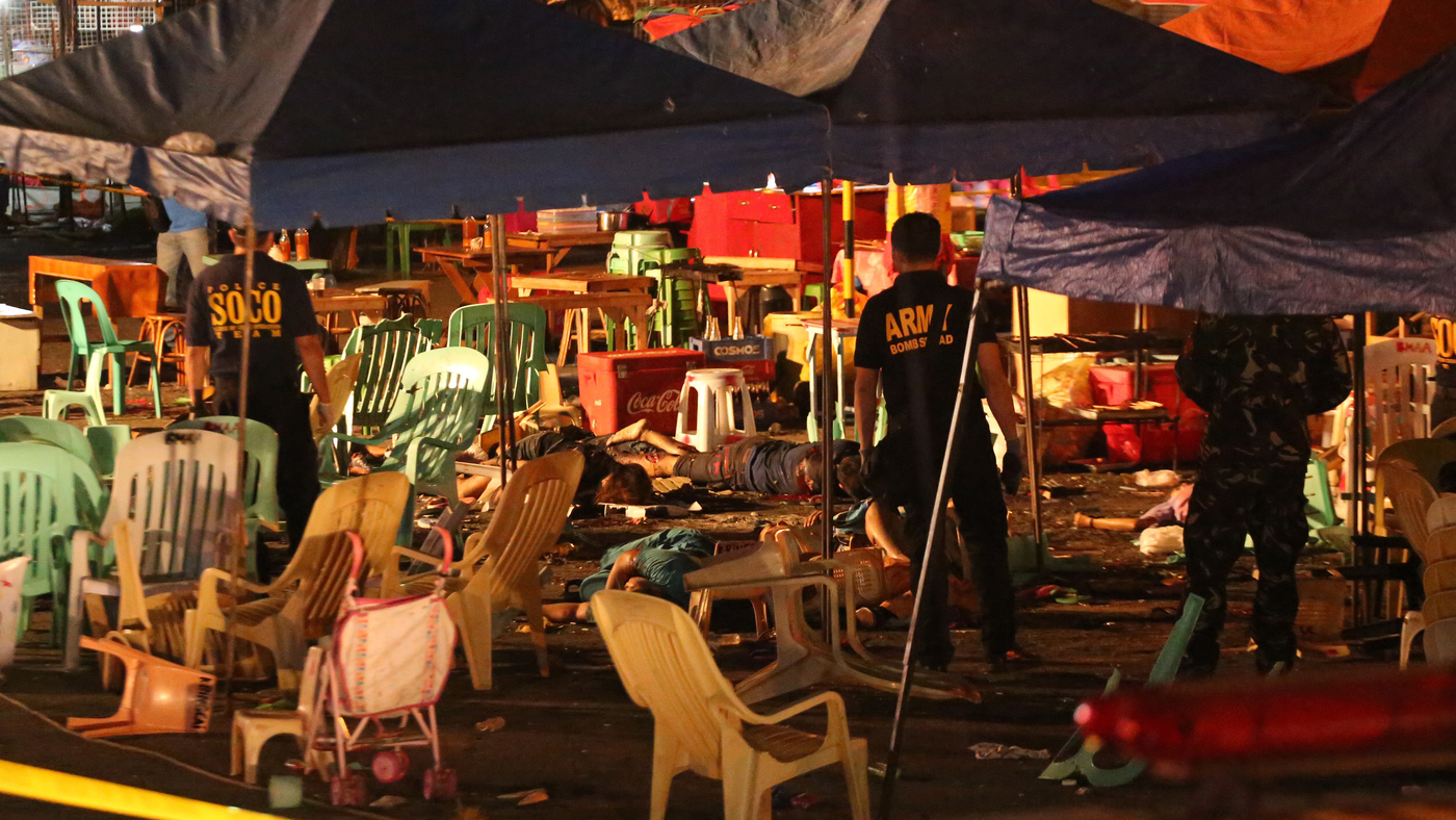 Deadly Explosion Hits Philippine President's Hometown : The Two-Way : NPR