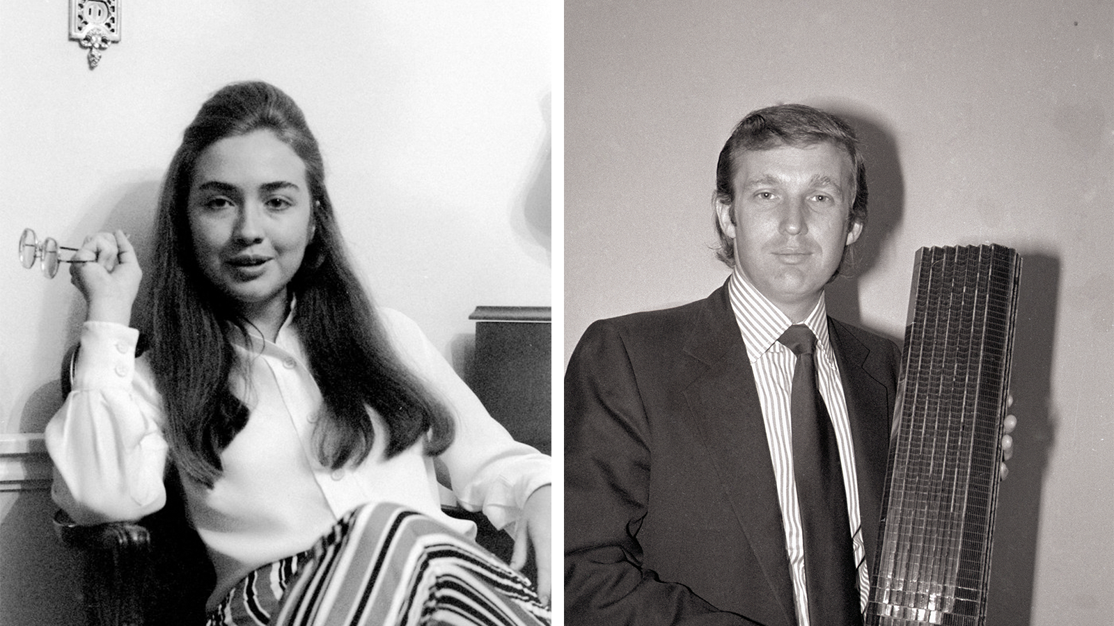 Hillary Clinton and Donald Trump. (Lee Balterman/The LIFE Premium Collection/Getty Images; R: Bettmann / Getty Images)