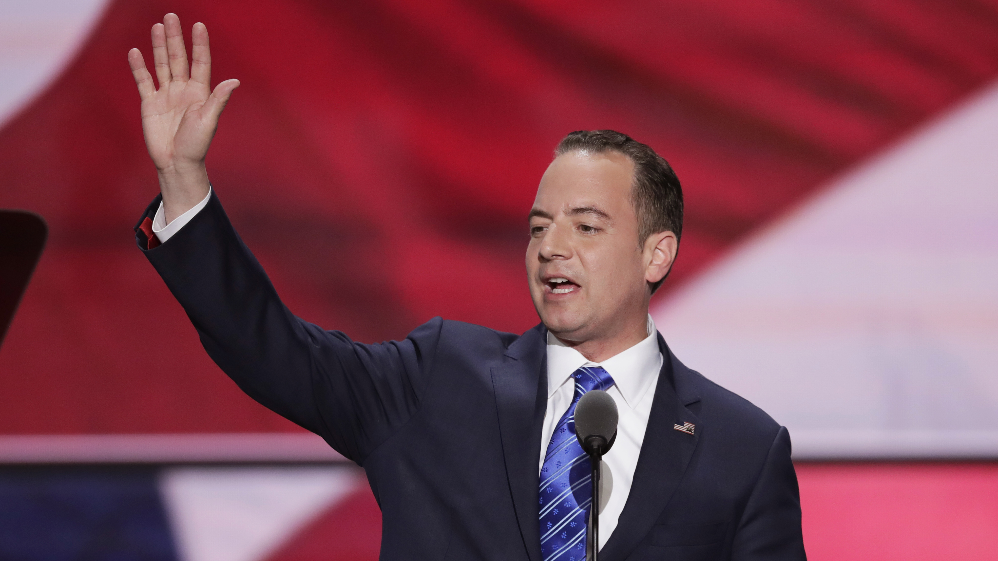 Republican National Committee Chairman Reince Priebus at the Republican National Convention in Cleveland. The RNC is largely supplementing the Trump campaign when it comes to on-the-ground staff.