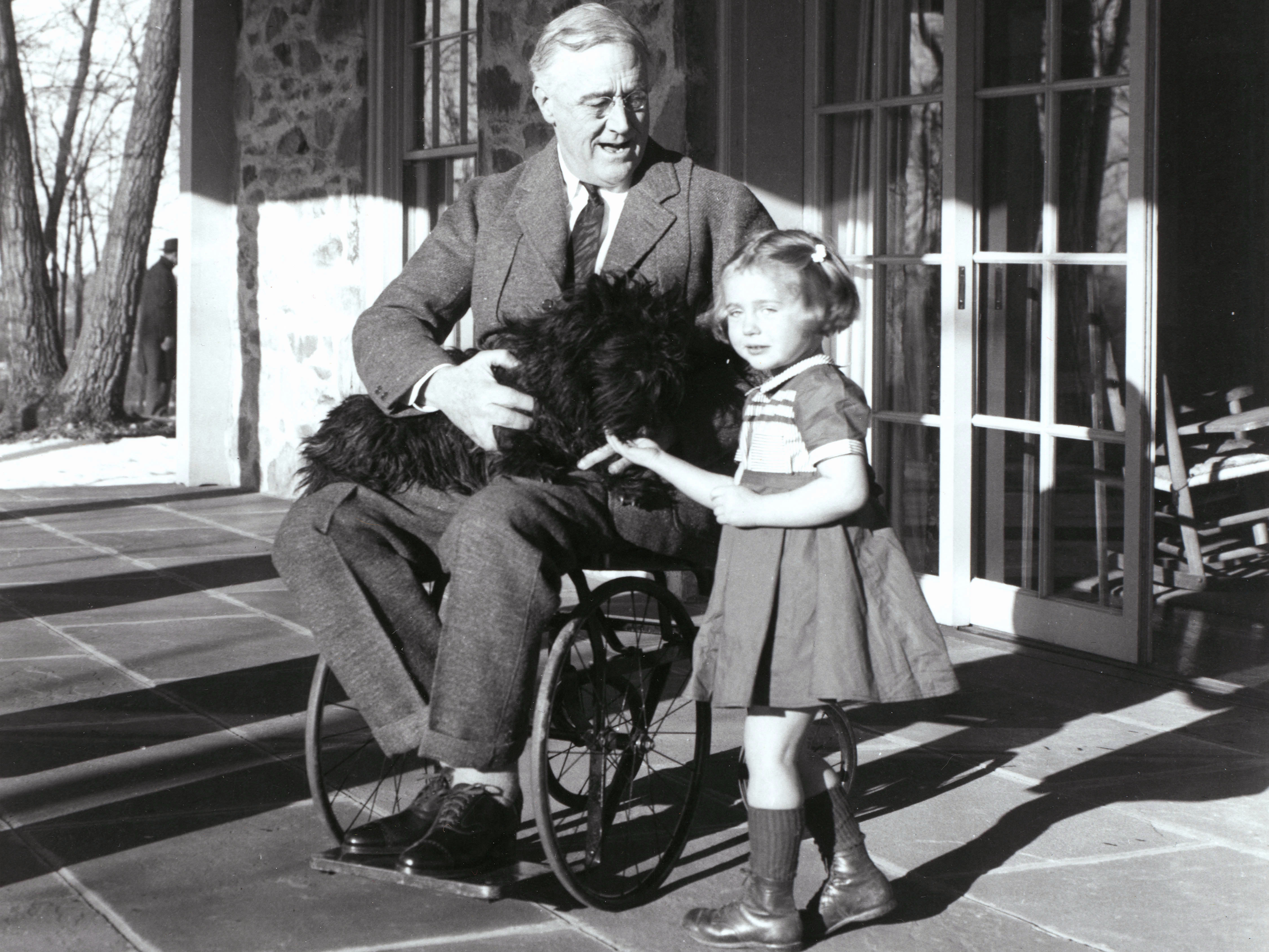 Franklin Delano Roosevelt took great pains to hide the fact that he sometimes used a wheelchair. (FDR Presidential Library via Flickr)
