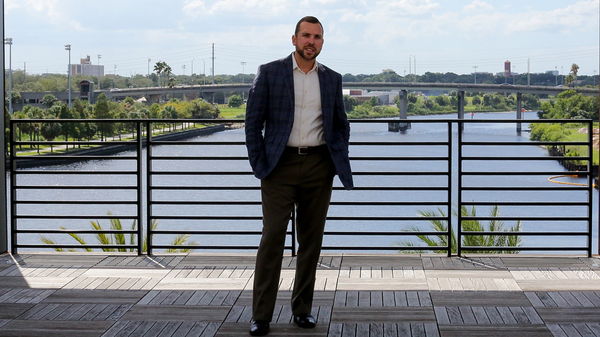 Dave Loos, 34, works in contract furniture sales in Tampa. After supporting Marco Rubio in the primary, Loos is now a Trump fan. While he likes Trump's business acumen and the strength he projects, he finds the tone of the election frustrating.