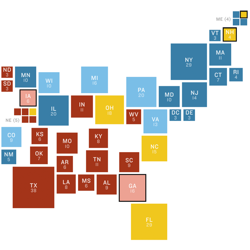NPR Battleground Map: A Path To The Presidency Opens Up For Trump