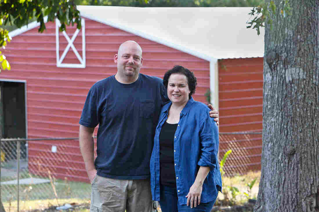Greg and Ana Kelly, founders and owners of Dayspring Dairy, a sheep farm in Alabama.