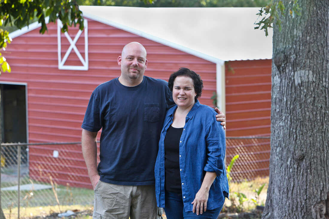 Greg and Ana Kelly, founders and owners of Dayspring Dairy, a sheep farm in Alabama.