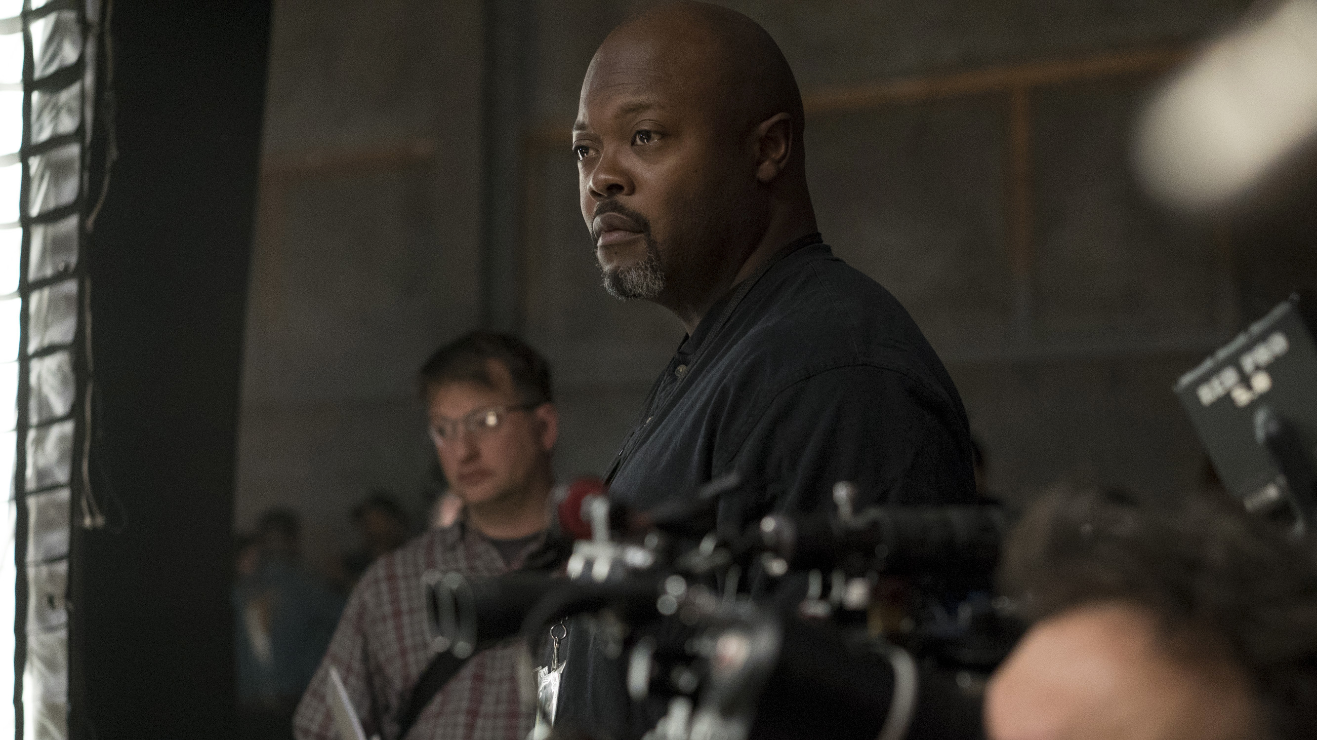 Showrunner Cheo Coker on the set of Marvel's hotly anticipated new series <em>Luke Cage.</em> (Netflix)