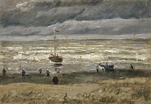 Van Gogh's Seascape at Scheveningen, 1882, was stolen from the Van Gogh Museum in Amsterdam in 2002.