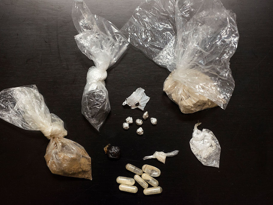 The State Crime Lab at the Ohio Attorney General's headquarters of the Bureau of Criminal Investigation displayed a variety of different types of heroin.