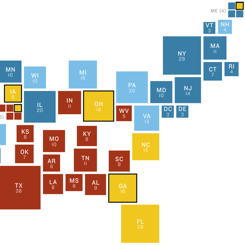 NPR Battleground Map: Trump In Crisis