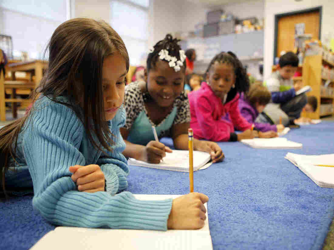 Students at George Watts Elementary School in Durham, N.C.
