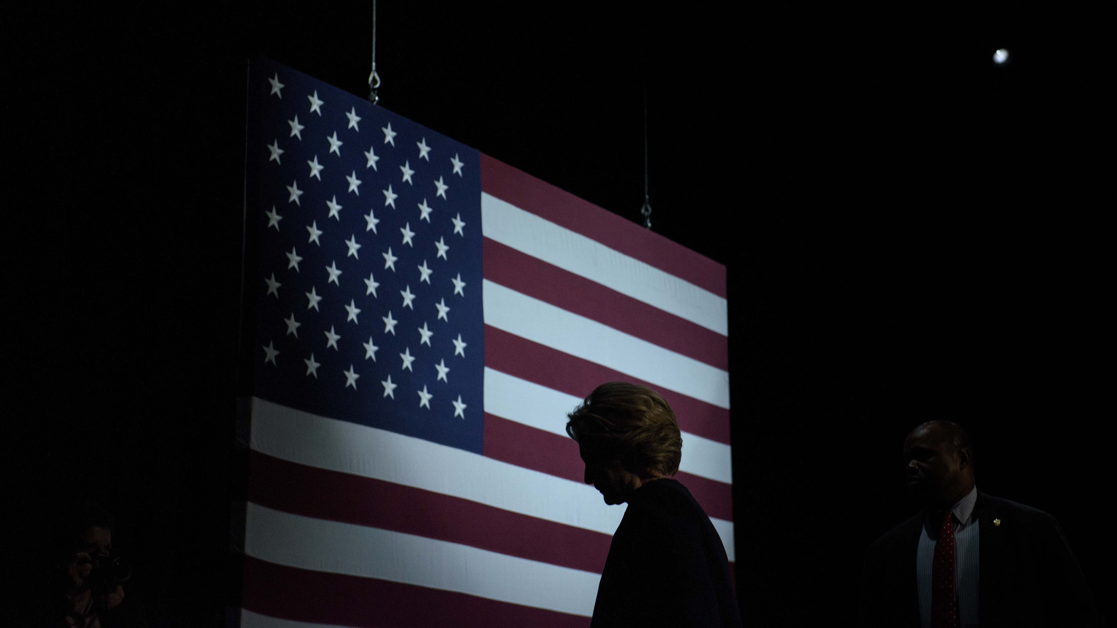 Democratic presidential nominee Hillary Clinton spoke to supporters at the Civic Center Auditorium in San Francisco Thursday. (AFP/Getty Images)
