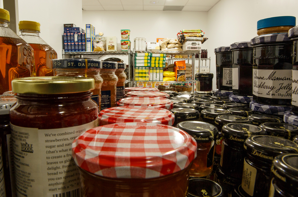 The George Washington University food pantry. (William Atkins/Courtesy of The George Washington University )