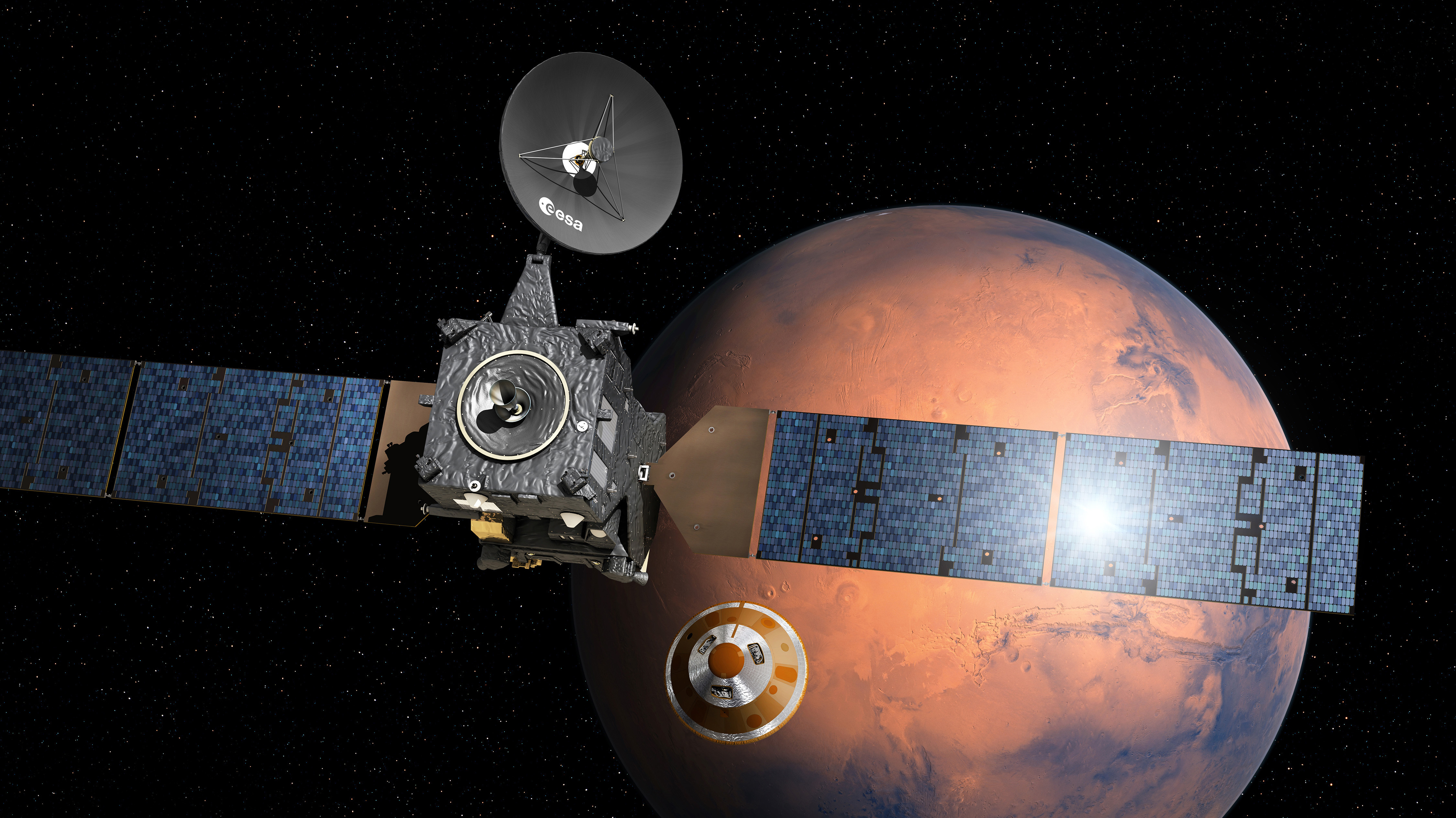 Mars lander may be missing, but a second spacecraft is still humming along