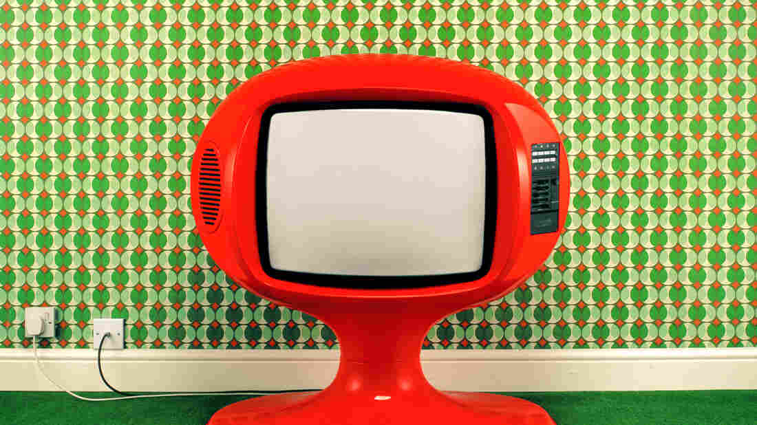 1970s television set.