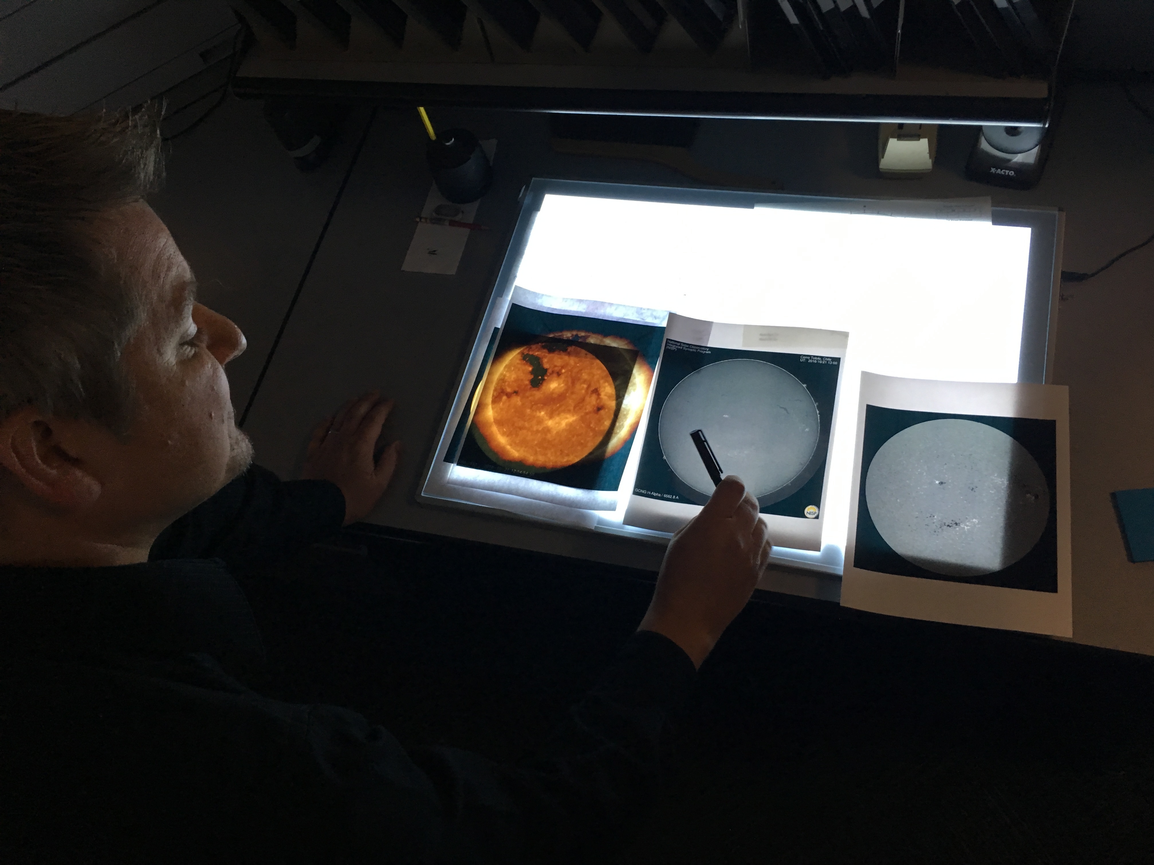 Jeff Stankiewicz is a space weather forecaster with the National Oceanic and Atmospheric Administration in Boulder, Colorado. Rae Ellen Bichell/NPR.