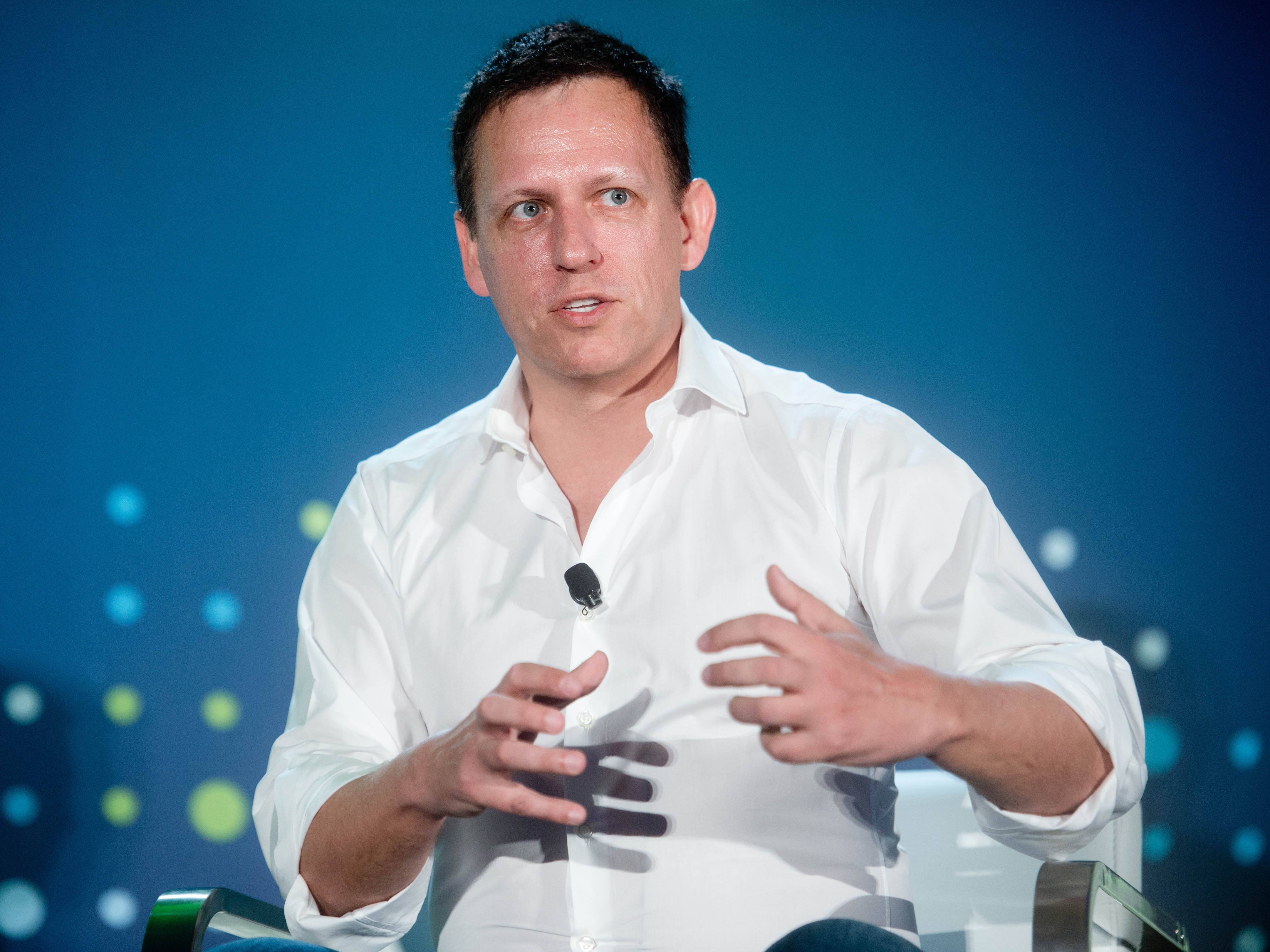 While much of Silicon Valley has supported Hillary Clinton, billionaire investor Peter Thiel is backing Donald Trump. &quot;We're voting for Trump because we judge the leadership of our country to have failed,&quot; Thiel says. (Bloomberg via Getty Images)