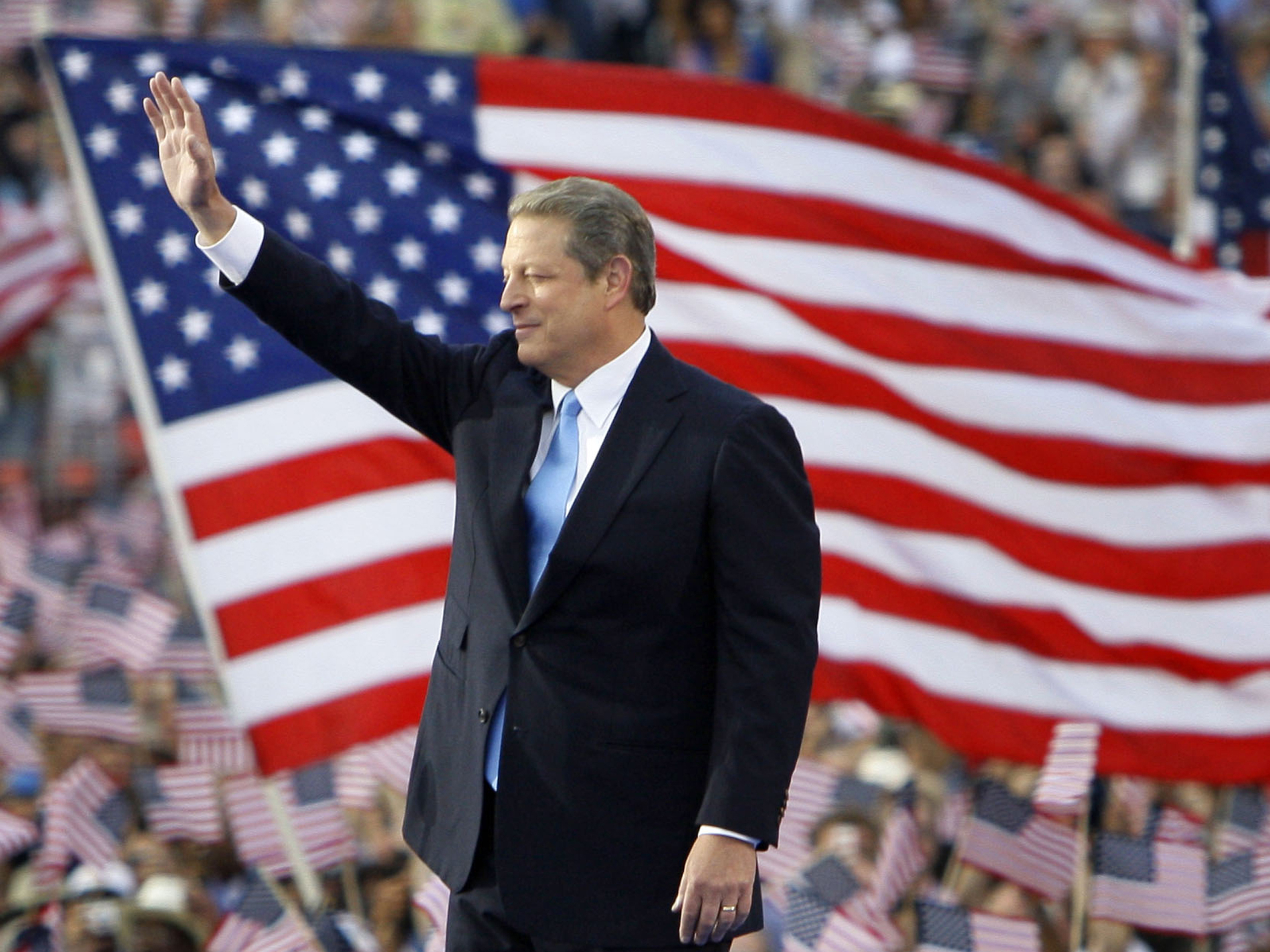 After losing the 2000 election, Al Gore went on to win the Nobel Peace Prize in 2007 for his work on climate change. Charlie Neibergall/AP.