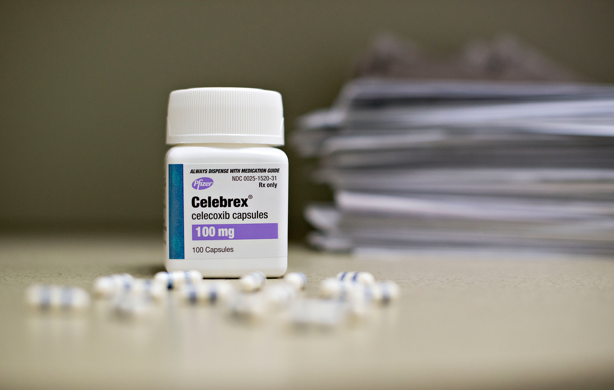 Pfizer's Celebrex fared well in a safety study that compared the pain reliever with ibuprofen and naproxen. (Bloomberg via Getty Images)