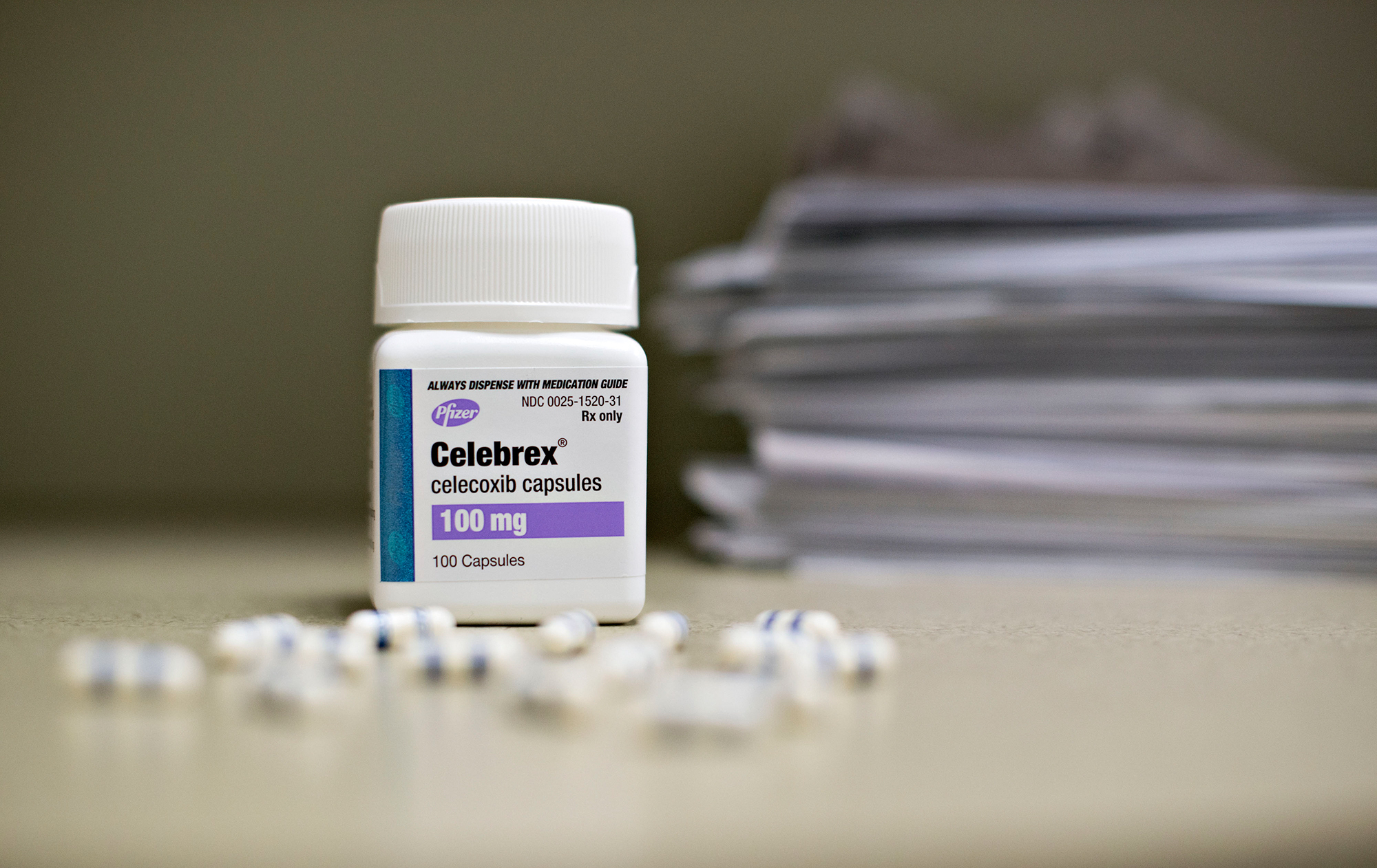 Pfizer's Celebrex fared well in a safety study that compared the pain reliever with ibuprofen and naproxen.