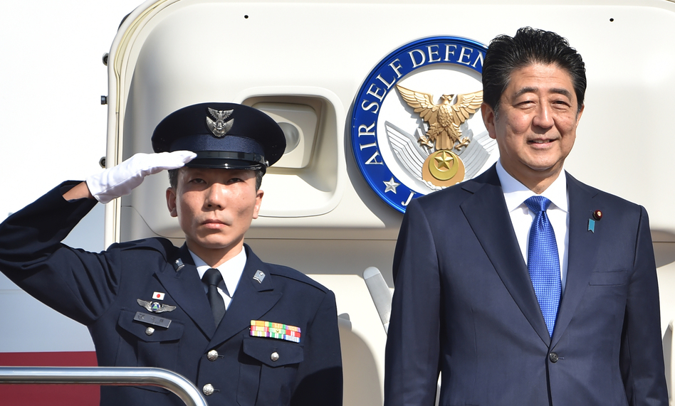 Japan's Prime Minister Shinzo Abe left Tokyo Thursday for New York, for talks with Donald Trump. He is the first foreign leader to meet with the president-elect, whose campaign pledges have prompted concerns over U.S. foreign policy. (Kazuhiro Nogi/AFP/Getty Images)