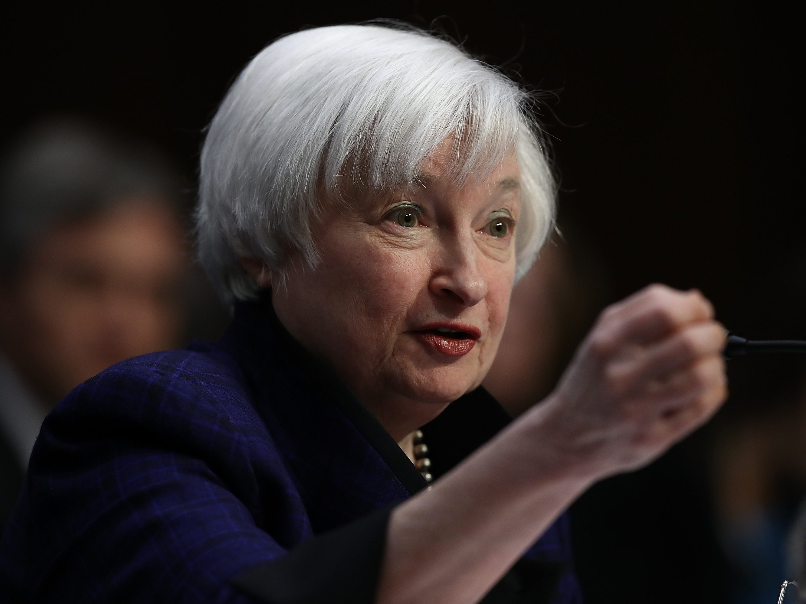 Federal Reserve Board Chair Janet Yellen told Congress on Thursday she didn't agree with President-elect Donald Trump's plans for more infrastructure spending and less banking regulation.