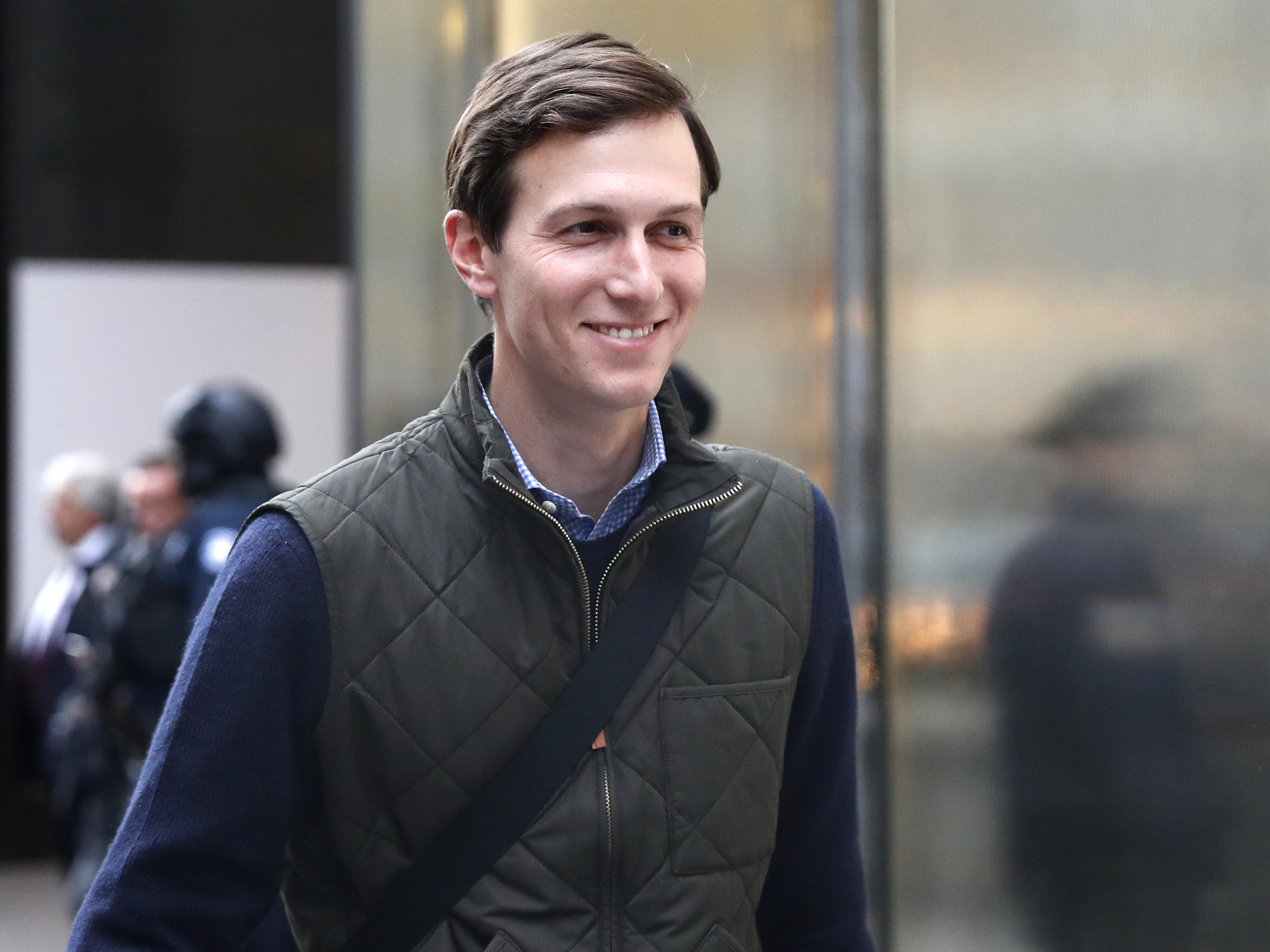 Jared Kushner, son-in-law of President-elect Donald Trump walks from Trump Tower on Nov. 14 in New York.