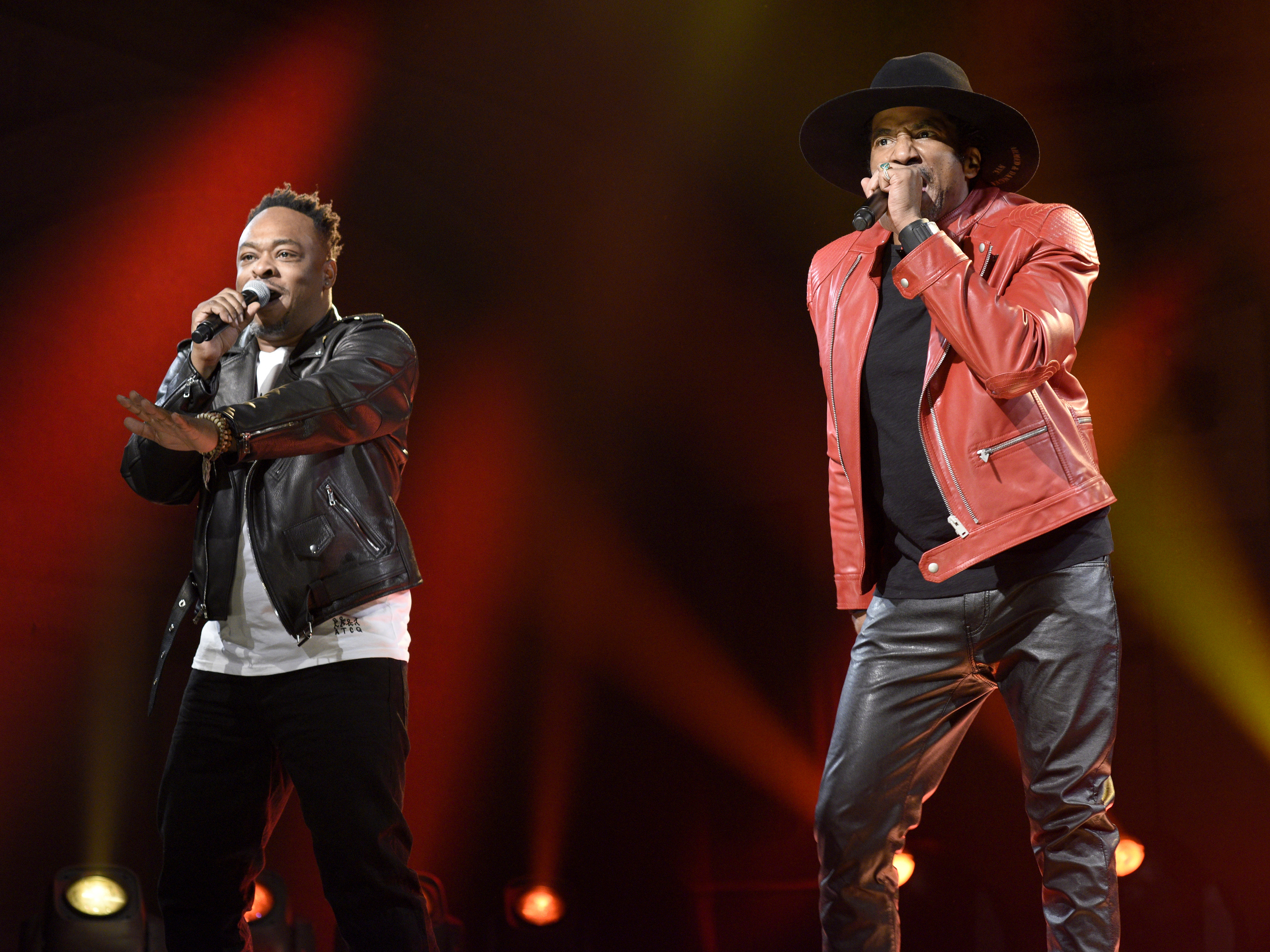 Jarobi White and Q-Tip performing on Saturday Night Live on Nov. 12.