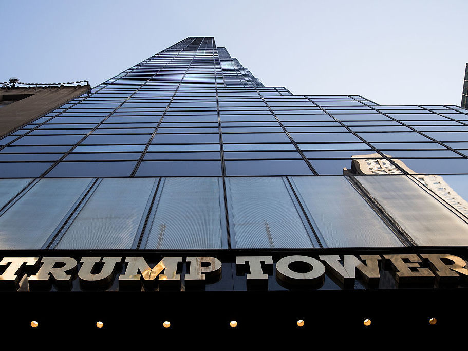 A view of Trump Tower in New York City, where Trump is in the process of choosing his presidential cabinet.